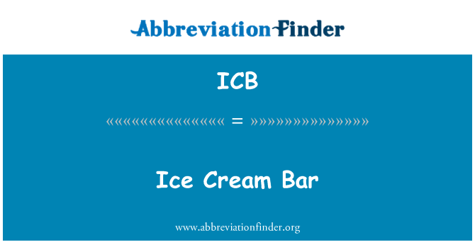 ICB: Zmrzlinový Bar