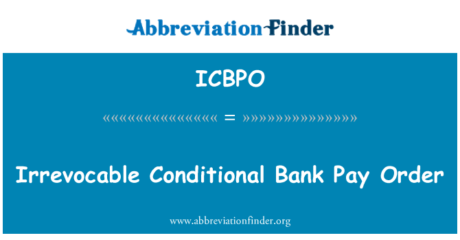ICBPO: Lòd ki peye èkspè Bank kondisyonèl