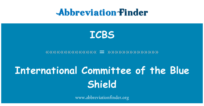 ICBS: Mezinárodní výbor modrý štít