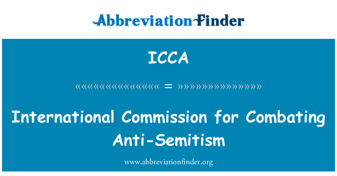 ICCA: International Commission for Combating Anti-Semitism