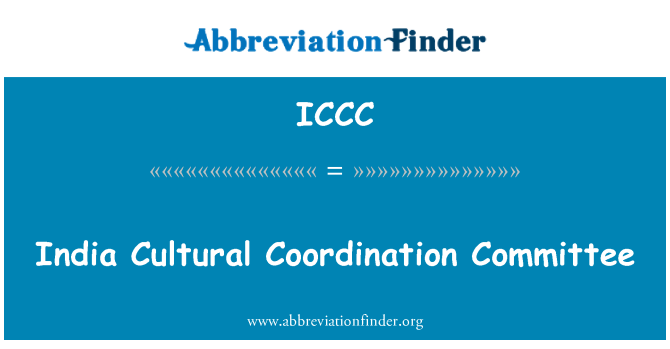 ICCC: Indie kulturní koordinační výbor