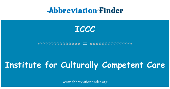 ICCC: Instituudi kultuuriliselt pädev hooldus