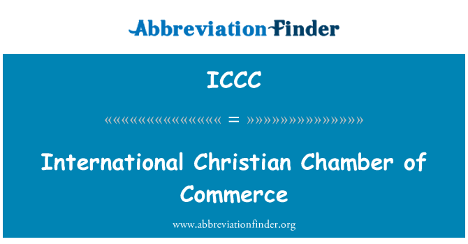 ICCC: Internationale christelijke kamer van Koophandel