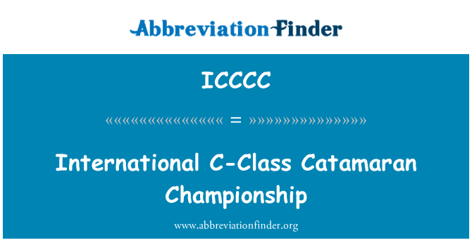 ICCCC: Championnat International Catamaran classe C