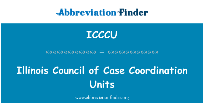 Ищете общее определение ICCCU? 