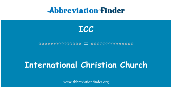 ICC: Internazzjonali Christian Church