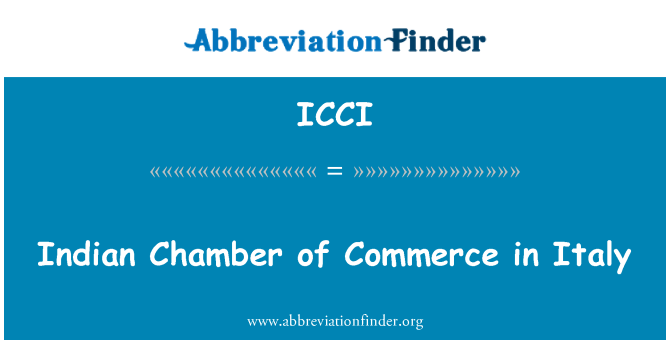 ICCI: India Chamber of Commerce di Itali
