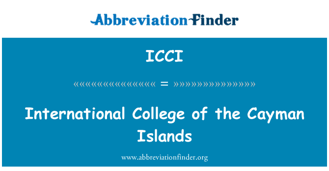 ICCI: International College of the Cayman Islands