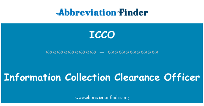 ICCO: Ranmase kèt enfòmasyon Autorisation ofisye