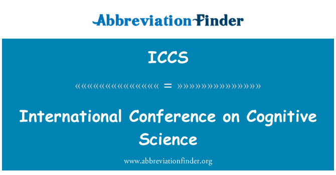 ICCS: Konferensi Internasional tentang ilmu kognitif