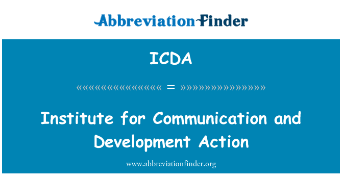 ICDA: Інститут зв'язку та розвитку дії
