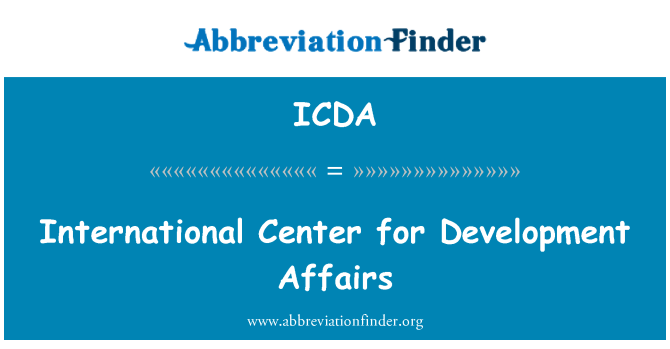 ICDA: 國際發展事務中心