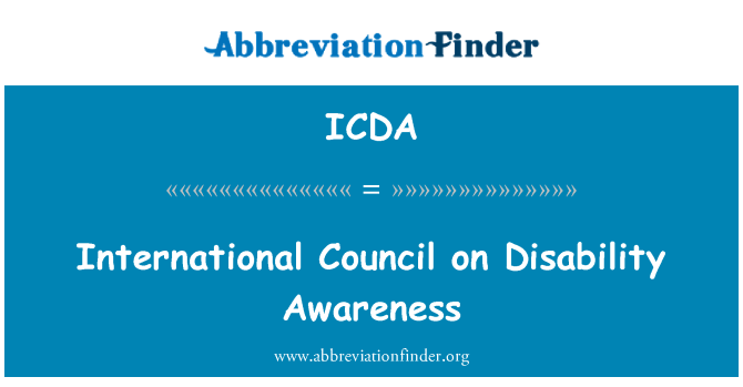 ICDA: Medzinárodná Rada postihnutia povedomia