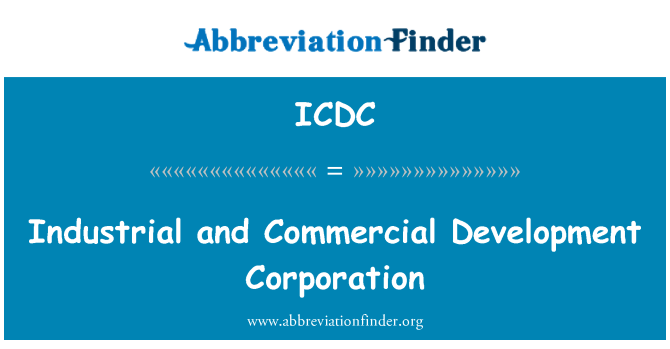 ICDC: Industrijske in komercialne Development Corporation