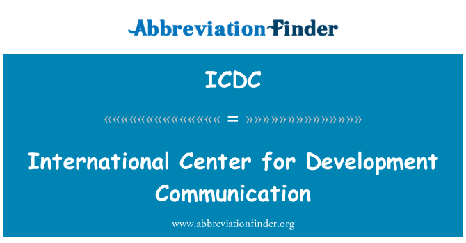 ICDC: המרכז הבינלאומי לתקשורת ופיתוח