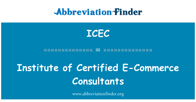 ICEC: Institute of Certified E-Commerce Consultants