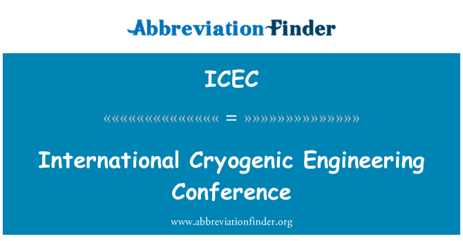 ICEC: 國際低溫工程會議