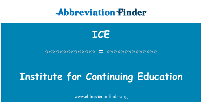 ICE: Instituto de educação continuada