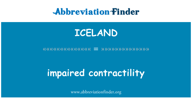 ICELAND: contractility imfixkla