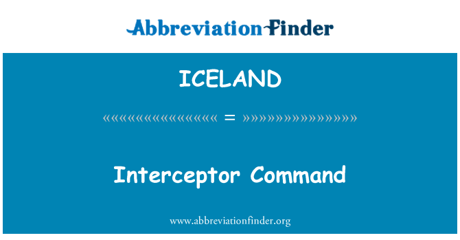 ICELAND: Kmand ta ' interceptor