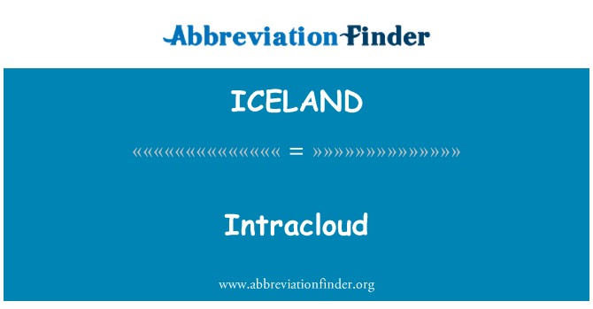 ICELAND: Intracloud