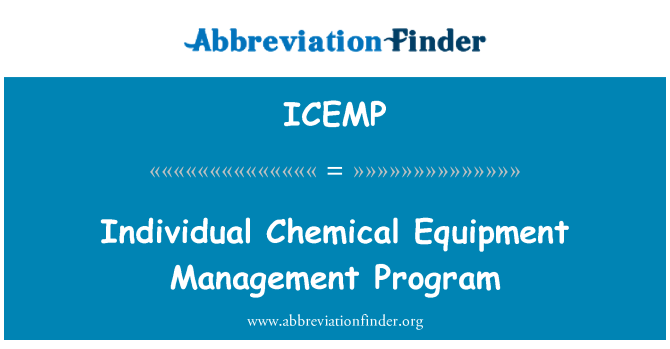 ICEMP: Program za upravljanje pojedinim kemijskim opreme