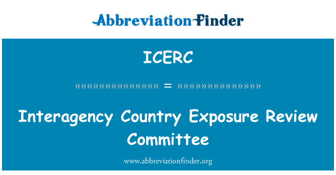 ICERC: Tarpžinybinė šalies poveikio kontrolės komitetas