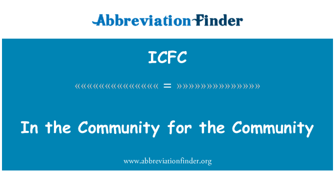 ICFC: Fil-Komunità għall-Komunità