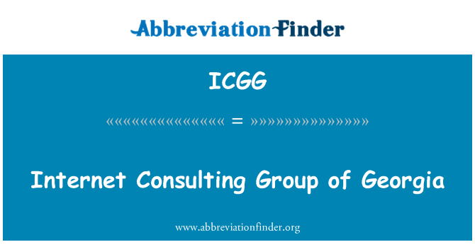 ICGG: Internet Consulting Gruppe von Georgien