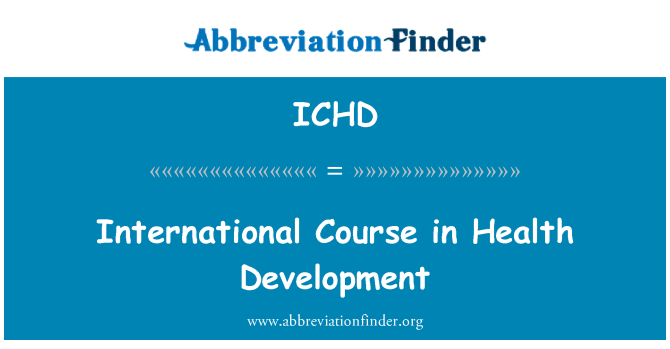 ICHD: Internasjonale kurs i helse utviklingen