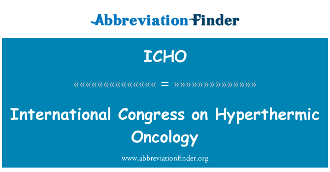 ICHO: 腫瘤熱療國際大會