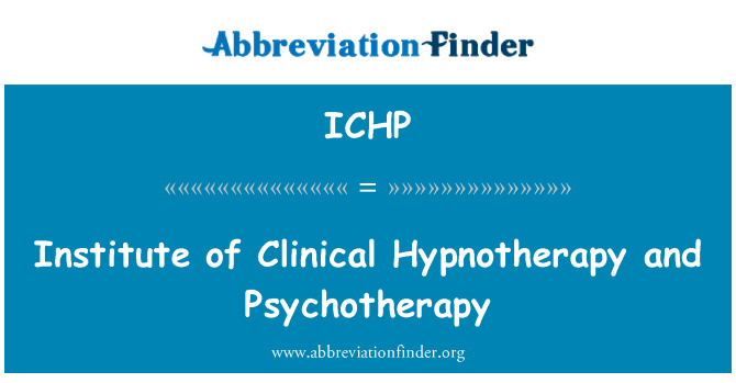 ICHP: Enstiti Hypnotherapy nan klinik ak ikoterapi