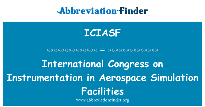 ICIASF: Kongres antarabangsa pada peralatan kemudahan simulasi Aeroangkasa