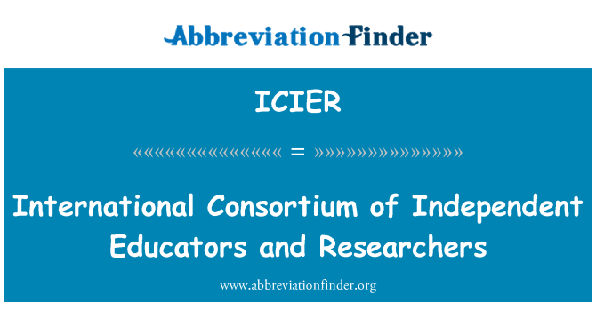 ICIER: 独立的教育工作者和研究人员的国际财团