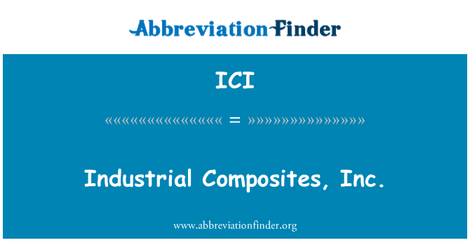 ICI: Perindustrian rencam, Inc.