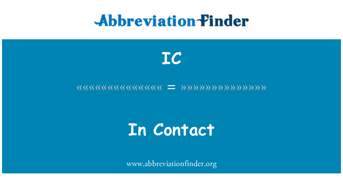 IC: 在連絡人中