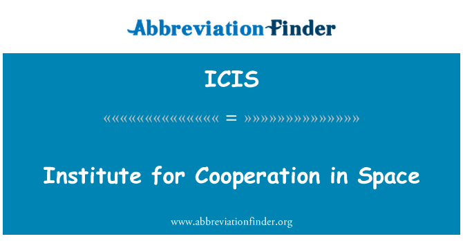 ICIS: Institut bagi kerjasama dalam ruang