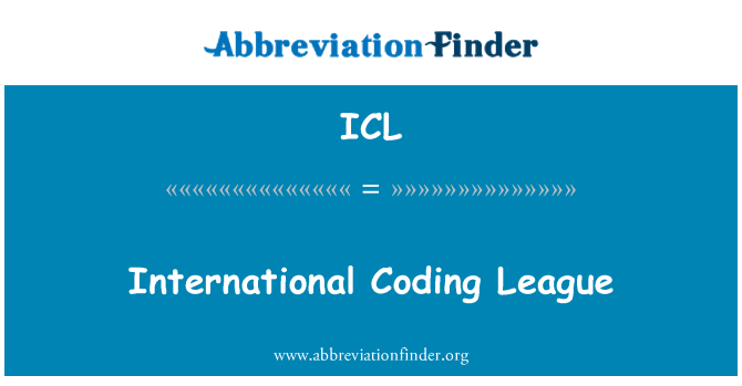 ICL: Kodiranje ligi International