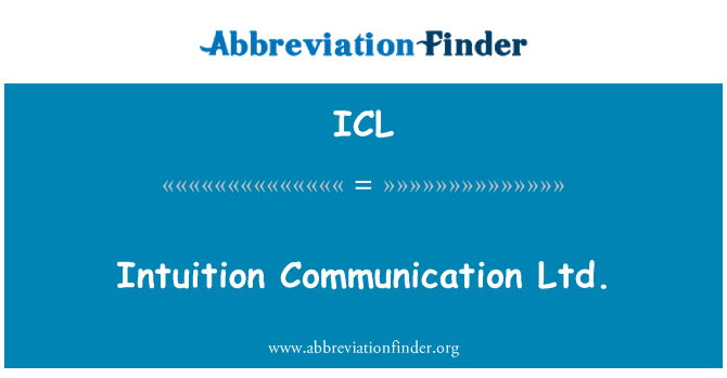 ICL: انترجشتھان کمیونیکیشن لمیٹڈ