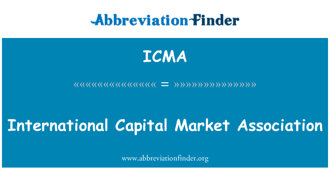 ICMA: Internasjonale kapitalmarkedet Association