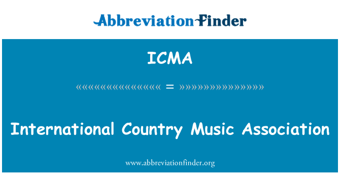 ICMA: International Country Music Association