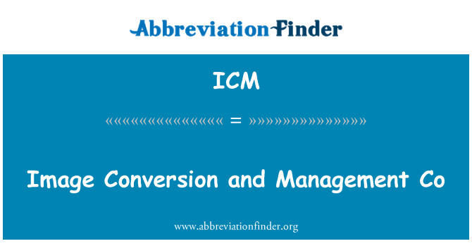 ICM: Image Conversion and Management Co