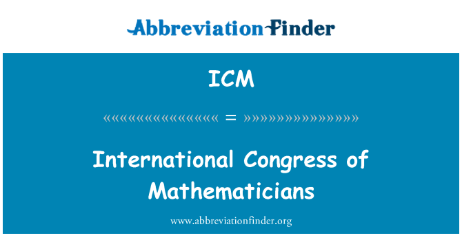 ICM: Congreso Internacional de matemáticos
