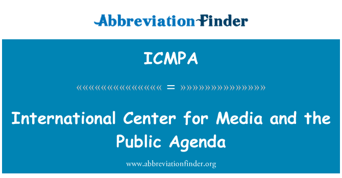 ICMPA: Sant Entènasyonal pou Medi ak Plan Piblik
