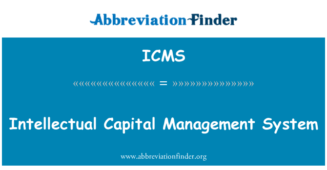 ICMS: Intelektualni kapital upravljanje sistema