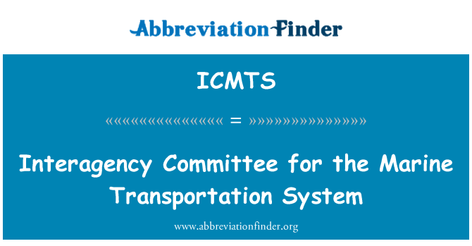 ICMTS: 海洋運輸系統機構間委員會