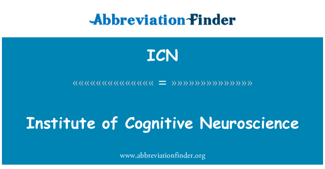 ICN: Institut kognitivní neurovědy
