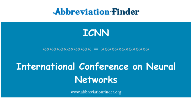ICNN: Konferans entènasyonal sou rezo Neural