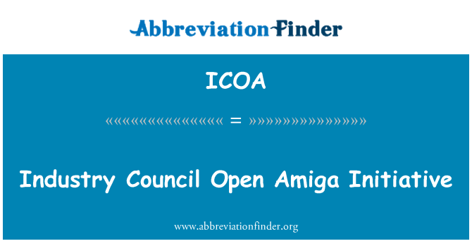 ICOA: Sveta odprta Amiga industrijska pobuda