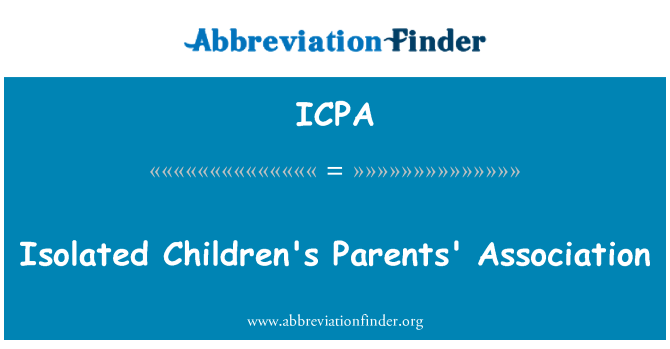 ICPA: Aïllats de l'Associació de pares d infantil